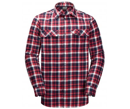 Jack Wolfskin Bow Valley Shirt – Skjorte herre – Tern Rød