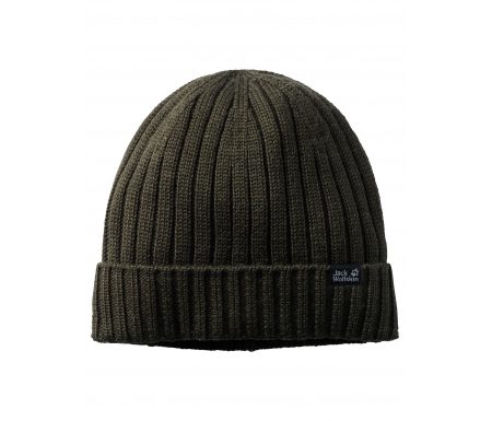 Jack Wolfskin Stormlock Rip Knit Cap – Hue Vindtæt – Mørke Grøn – OS