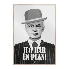 Jeg har en plan – Egon Olsen plakat fra Citatplakat