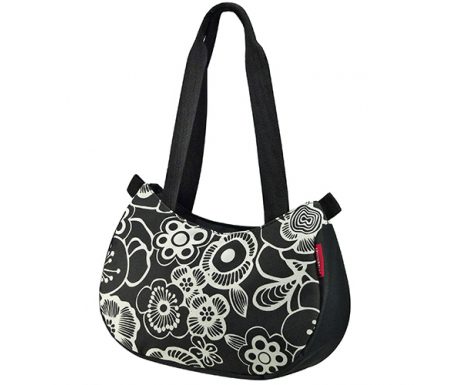 KLICKfix – Style bag – Sort med blomster 4 liter