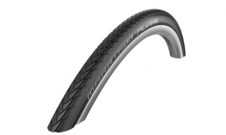 Kørestolsdæk 24"x 1,00 Schwalbe Marathon Plus Black&apos;n Roll- 24×1,00 (25-540)