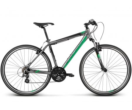 Kross Evado 1.0 – Citybike – Herre – 21 gear – Grå/grøn