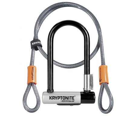 Kryptonite bøjlelås med wire – Kryptolok Mini 7 – U-Lock med Flex