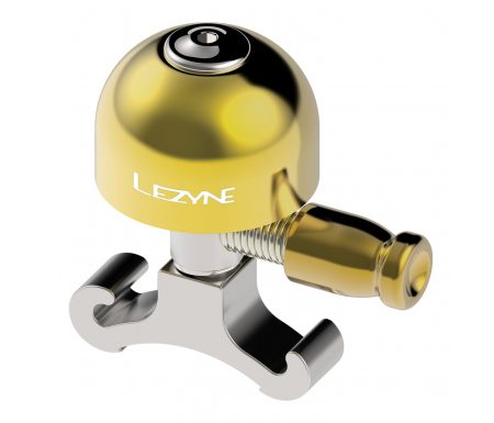 Lezyne Classic Brass Bell – Ringeklokke – Messing/Sølv – Str. S