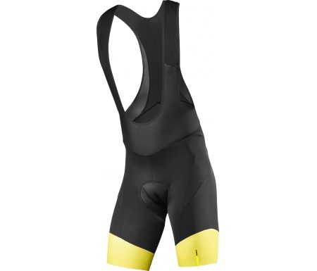 Mavic Cosmic Pro – Bib shorts med pude – Sort/gul