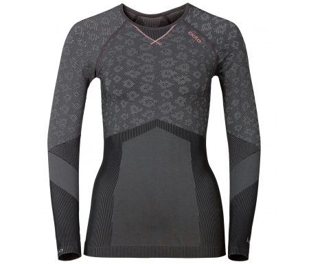 Odlo Blackcomb Evolution warm – Langærmet bluse til dame – Grå