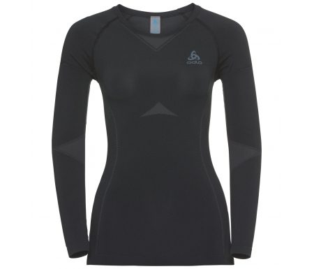 Odlo – Performance light Suw Top l/s – Svedbluse – Dame – Sort/grå