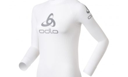 Odlo Shirt l/s Crew Neck Logo Line – Løbebluse – Dame – Hvid