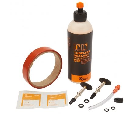 Orange Seal Tubeless Kit – 18 mm fælgtape – 237 ml. Regular væske