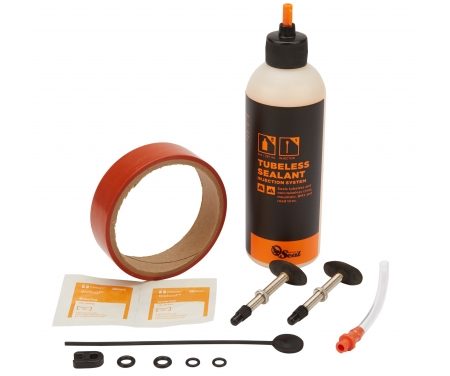 Orange Seal Tubeless Kit – 24 mm fælgtape – 237 ml. Regular væske