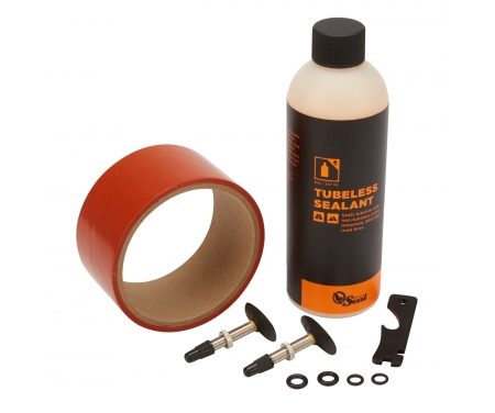 Orange Seal Tubeless Kit – 45 mm fælgtape – 237 ml. Regular væske