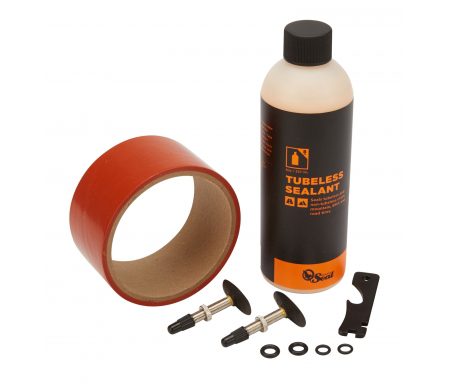 Orange Seal Tubeless Kit – 45 mm fælgtape – 237 ml. Regular væske