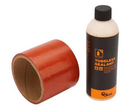 Orange Seal Tubeless Kit – 75 mm fælgtape – 237 ml. Regular væske