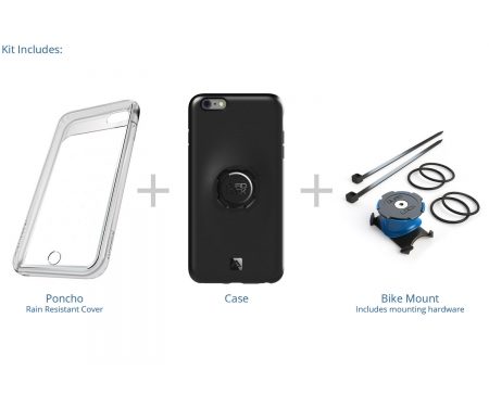Quad Lock – Bike kit – Cover, frontcover og beslag til styr/frempind – Til iPhone 6/6s