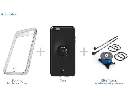 Quad Lock – Bike kit – Cover, front-cover og beslag til styr/frempind – Til iPhone 6+/6s+