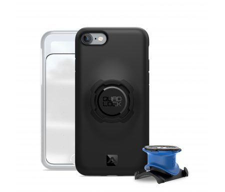 Quad Lock – Bike kit – Cover, frontcover og beslag til styr/frempind – Til iPhone 7 og 8