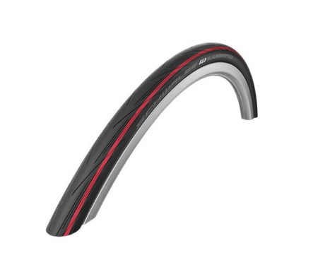 Schwalbe Lugano Kevlar-Guard – Foldedæk – 700x25c – Sort/rød