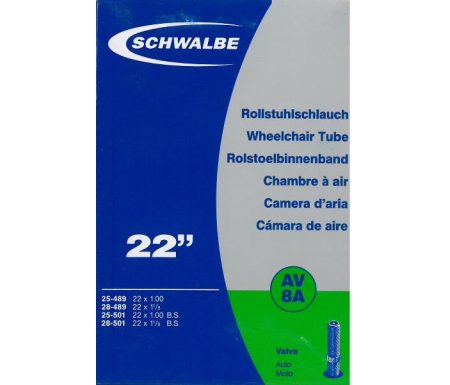 Schwalbe slange 22 x 1,00-1,25 med Auto ventil AV8A