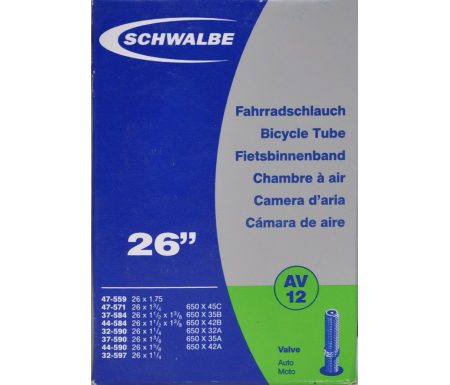 Schwalbe slange 26 x 1. 3/8 med Auto ventil AV12