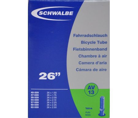 Schwalbe slange 26 x 1,50-2,50 med Auto ventil AV13