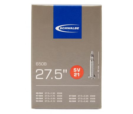 Schwalbe slange 27,5×1,50/2,40 med Racer ventil SV21