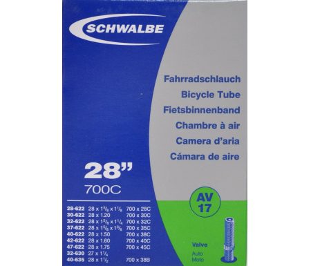 Schwalbe slange 700 x 28-45c med Auto ventil AV17