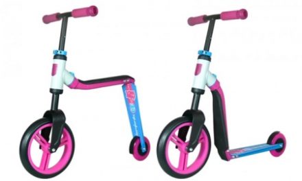 Scoot&Ride 2 i 1 løbehjul/løbecykel – Highwaybuddy – Pink/Blå