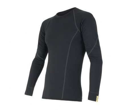 Sensor Merino Active -Sensor Merino Active – Uldundertrøje med lange ærmer – Herre – Sort