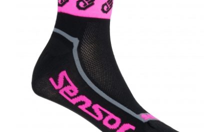 Sensor Race Lite – Cykelstrømper – Sort/pink