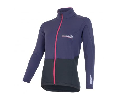 Sensor Technostretch jersey – Vinter cykeltrøje – Dame – Sort/lilla