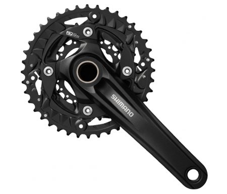 Shimano – Kranksæt FC-MT500 – 3×10 gear 40-30-22  tands – 175 mm pedalarme