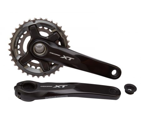 Shimano XT – Kranksæt FC-M8000 – Sort Double 34-24 tands – 2×11 gear – 175 mm Pedalarme