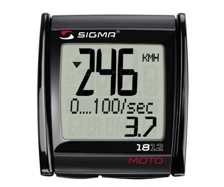 Sigma MC 18.12 – Motorcykelcomputer med ledning – 18 funktioner – Måler op til 399 Km/t.