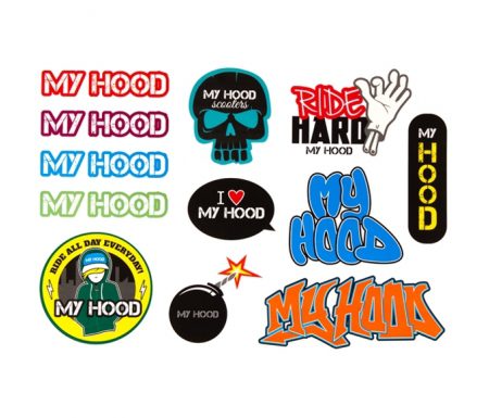 Stickers My Hood ark med forskellige motiver