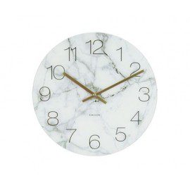 Karlsson Vægur – Glass Clock Marble fra Karlsson