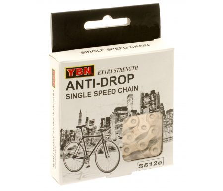 YBN kæde Anti Rust S512eRB til E-bike – 1/2 x 1/8" single speed