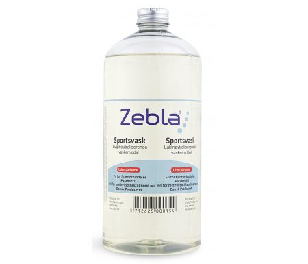 Zebla Sportsvaskemiddel – Parfumefri – 1000 ml